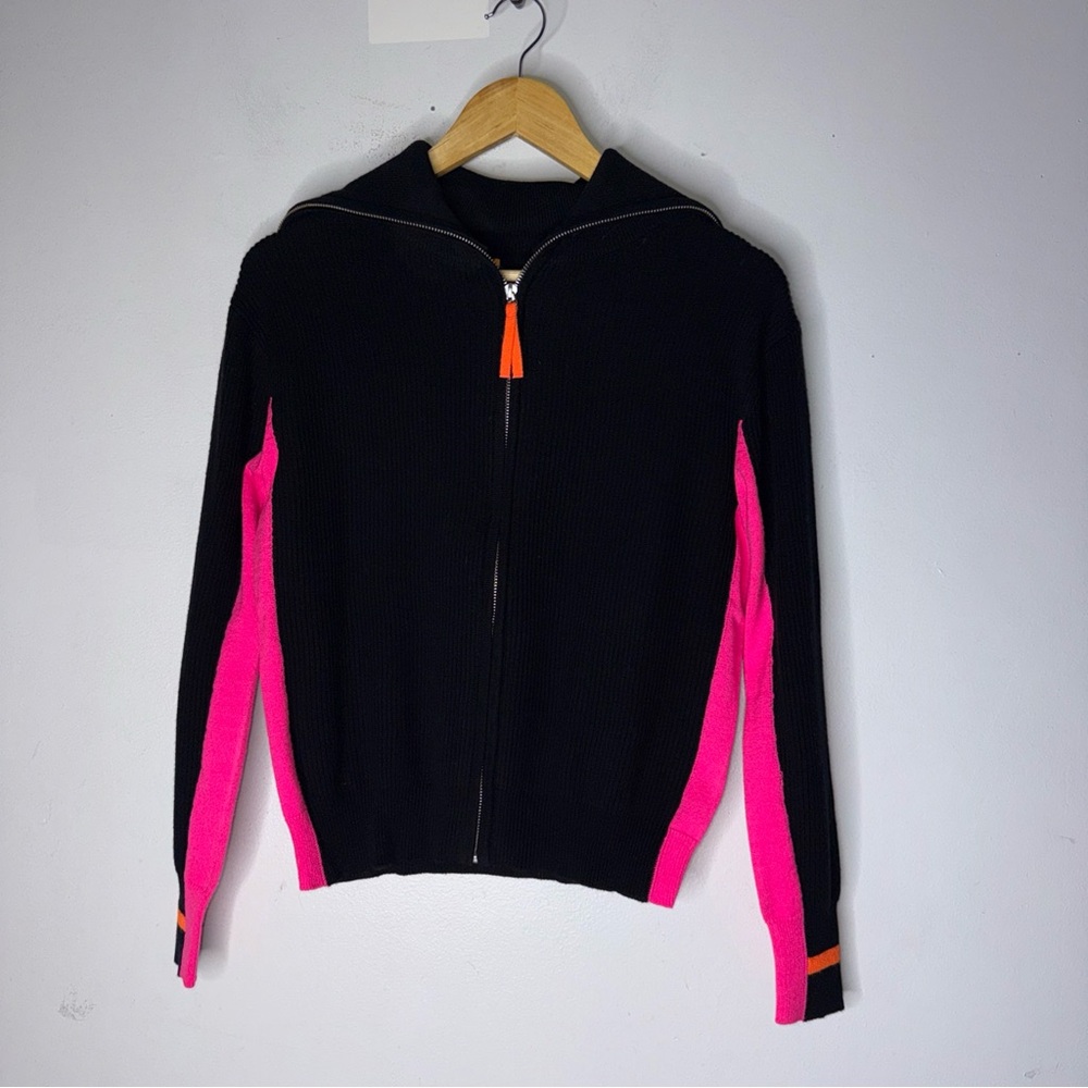 Brodie Wispr Sporty Zip Silk Blend Sweater Jacket XS